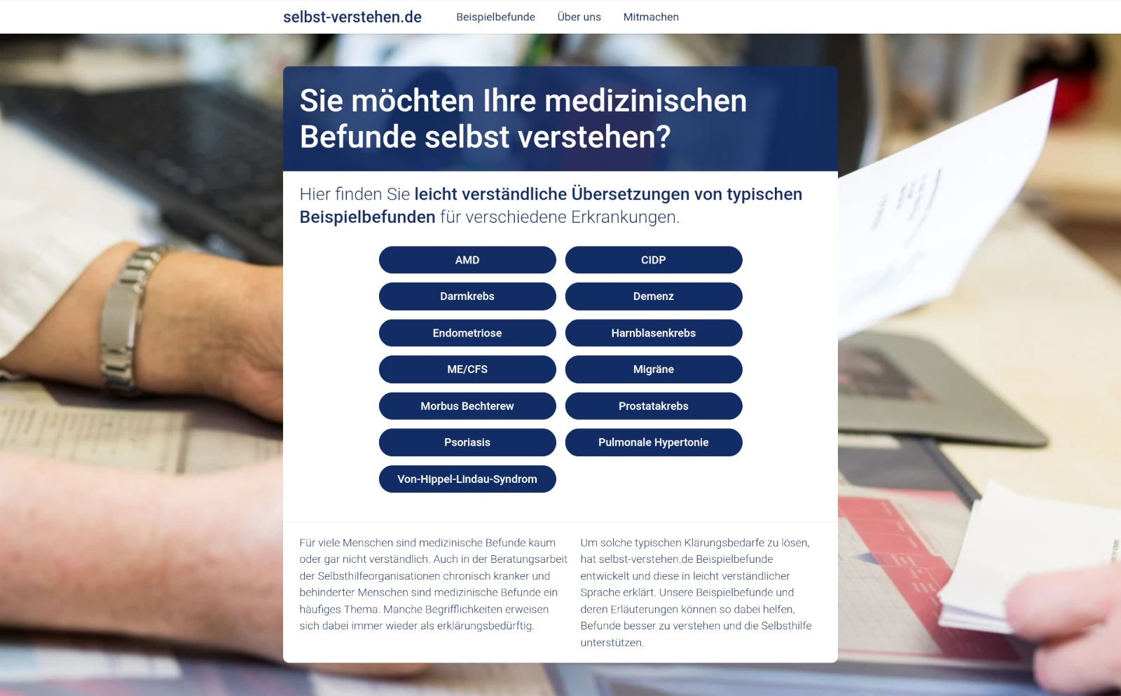 Screenshot Selbst verstehen